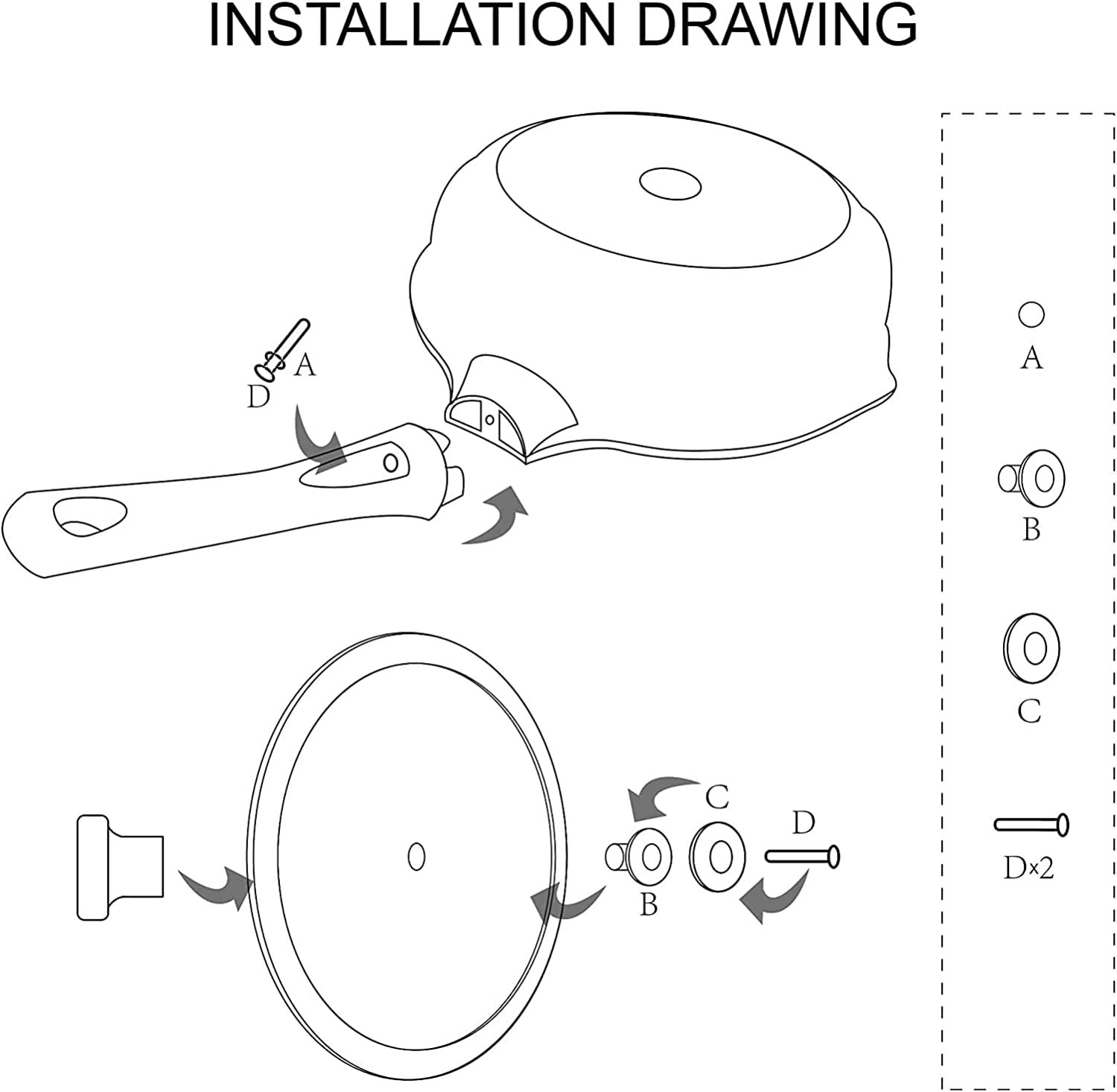Nonstick Deep Frying Pan Skillet with Lid, 11In/5Qt Saute Pan, German 3C+ Ceramic Coating Technology, Heat Indicator, Induction Compatible