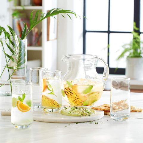 Image of Ascent 16-Piece Tumbler and Rocks Glass Set, Clear