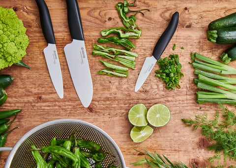 Image of Advanced Ceramic Revolution Series 3-Inch Paring Knife, Black Handle, White Blade