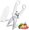 White Kitchen Scissors for Heavy Duty Work Poultry Shears Dishwasher Safe Meat Shears Stainless Steel Cooking Scissors for Chicken Thanksgiving Christmas Day
