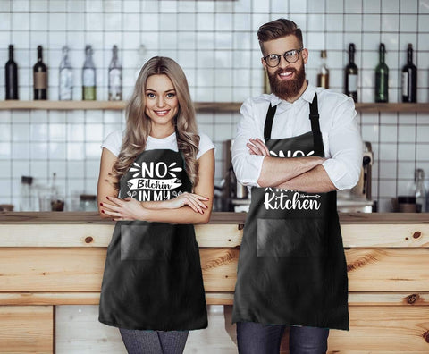 Image of Aprons for Women with Pockets | 28 X 33 Inches | Cooking, Baking, Kitchen, Chef, Men'S Apron