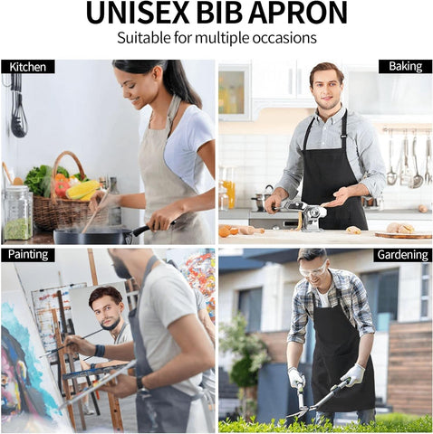 Image of Aprons for Women with Pockets | 28 X 33 Inches | Cooking, Baking, Kitchen, Chef, Men'S Apron