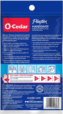 Image of Handsaver Rubber Gloves for Kitchen and Household Cleaning (3 Pairs)