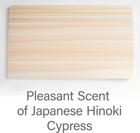 Image of Japanese Hinoki Cutting Board - Large - Natural Cypress Wood Cutting Board, Kitchen Chopping Board, High Durability, Made in Japan (16.53×9.44×0.59 Inch) (Large)