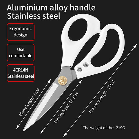 Image of Professional Kitchen Shears,Multi Purpose Scissors - Premium Heavy Duty Shears Ultra Sharp Stainless Steel Shears(2 Pack)