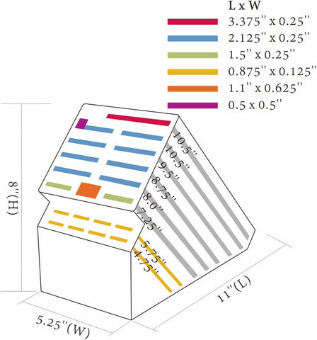 Image of Deluxe 20 Slot Bamboo Knife Block Holder without Knives, Countertop Butcher Block Kitchen Knife Stand, Hold Multiple Large Blade Knives, Wider Slots for Easier Storage