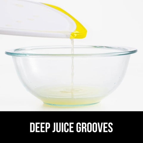Image of The Original  Oversized 100% BPA Free Reversible Durable Kitchen Cutting Board Set of 3, Dishwasher Safe, Nonslip Handle Border Plastic Boards, Juice Groove, Chopping Food, Cooking, Yellow