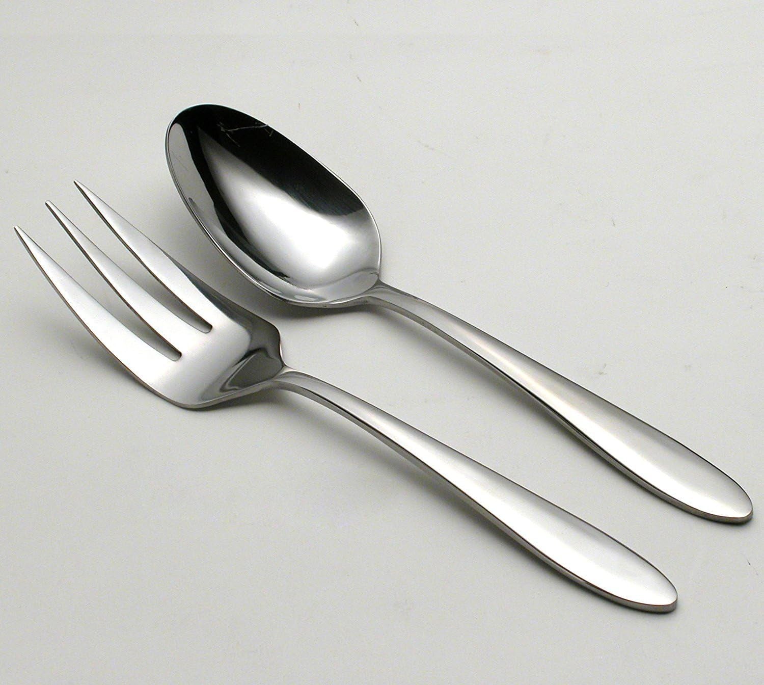 Mooncrest 65-Piece Flatware Set, Service for 12 Silver