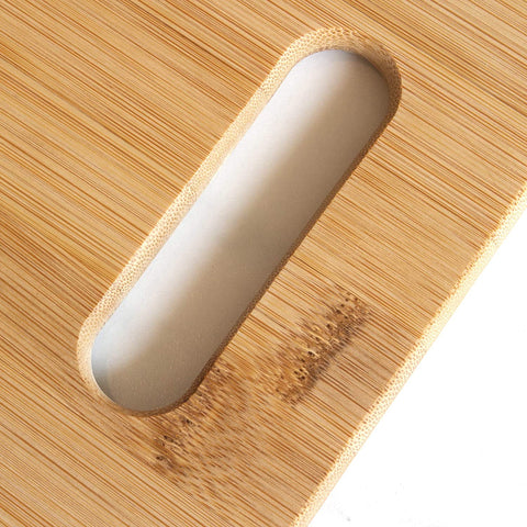 Image of 3-Piece Bamboo Cutting Board Set; 3 Assorted Sizes of Bamboo Wood Cutting Boards for Kitchen