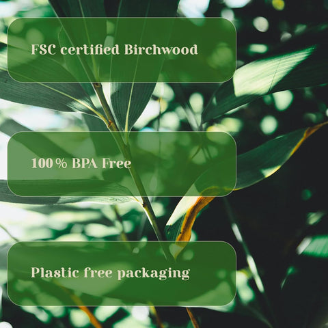 Image of Disposable Wooden Cutlery Set (360 PCS) - Natural Eco Friendly Party Pack of Birchwood Knives, Forks & Spoons - Lightweight, Durable & Safe Tableware for Home, Office, Picnic & Outdoor Party