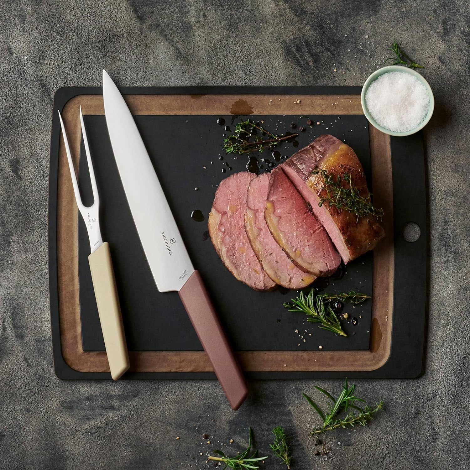 Kitchen Swiss Modern 8.5" Carving Knfie Grape-Red 6.9016.221B