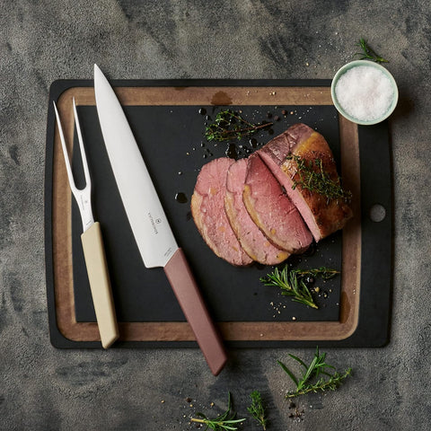 Image of Kitchen Swiss Modern 8.5" Carving Knfie Grape-Red 6.9016.221B