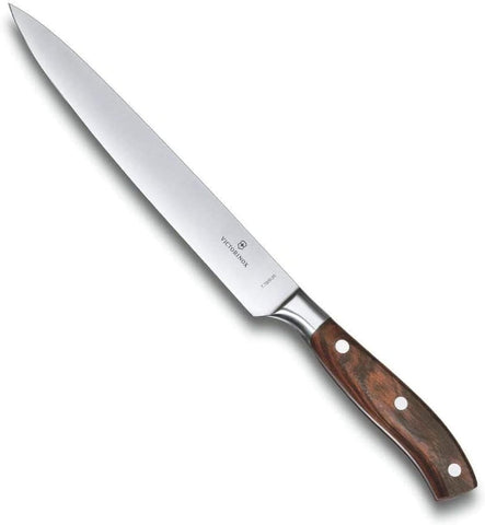 Image of Grand Maître Carving Knife - Innovative Straight Blade for Easy Carving - Wood Handle - 8”