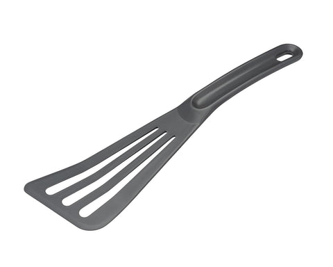 Image of Bourgeat Exoglass® High Temperature Pelton Slotted Spatula, Professional Fish Turner, Safe for Nonstick Pans, Grey