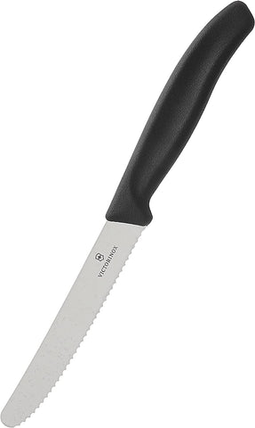 Image of Swiss Army Cutlery Swiss Classic Serrated Steak Knife Set, Round-Tip, 4.5-Inch, 4-Piece