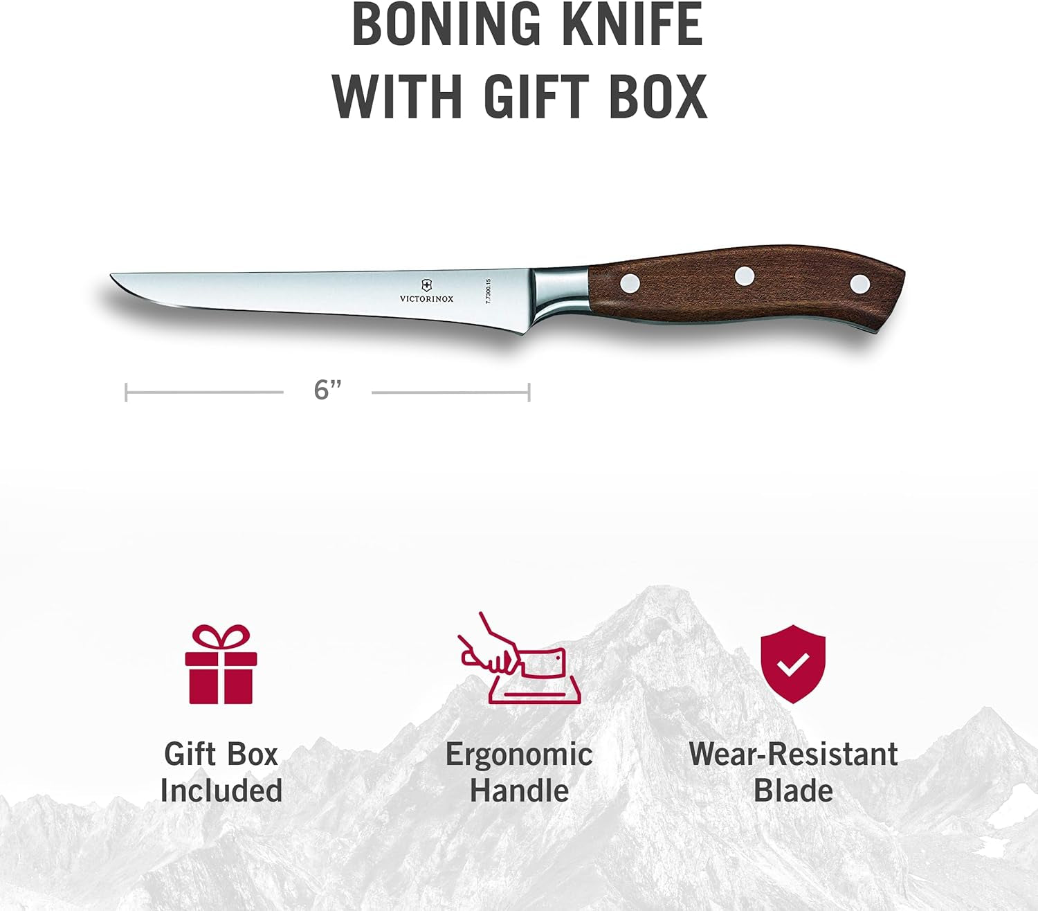7.7300.15G Grand Maitre Forged Boning Knife Brown 6 Inch