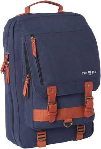 Image of Chef Knife Bag Retro Backpack | 20+ Slots for Knives and Chef Tools | Knife Carrying Case W/Back Pocket for Tablet | Sturdy Knife Bags for Chefs & Culinary Work | Premium Canvas