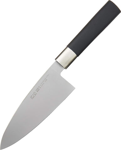 Image of Wasabi Deba Knife 6", Traditional Japanese Knife for Fish and Poultry, Stainless Steel Blade, Comfortable Handle, Handcrafted Japanese Kitchen Knives