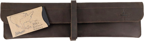 Image of , Single Knife Case Handmade from Full Grain Leather - Bourbon Brown