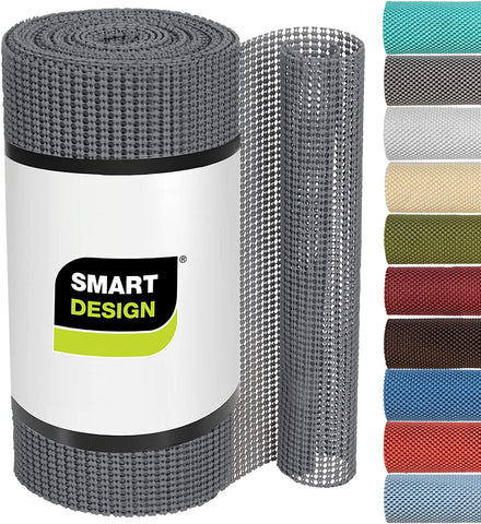 Image of Classic Grip Shelf Liner for Home Organization- Non Adhesive/Slip, Easy Clean - Perfect for Desk, Shelves, Kitchen, Bathroom, Cabinet Protection -Graphite Gray