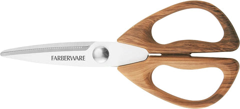 Image of 5221282 All Purpose Shear, Pecan Wood Handles 8.2 X 3.5 X 0.5 Inches