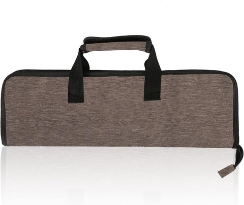 Image of Chef’S Knife Roll Bag, Heavy Duty Oxford Chef Knife Bag, Portable 13 Slots Chef Knife Case, Multi-Function Cutlery Knives Pouch Holder Knife Wrap Wallet Tool Roll (Khaki)