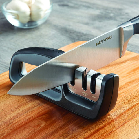 Image of Edgekeeper 2 Stage Knife Sharpener with Serrated Slot, 7.5-Inch, Black