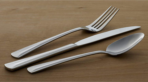Image of Cella 42 Piece Everyday Flatware, Service for 8, 18/0 Stainless Steel, Silverware Set