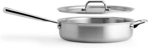 Image of Stainless Steel Pots and Pans Set - Stainless Steel Cookware Set - 5 Piece Starter Kitchen Cookware Sets