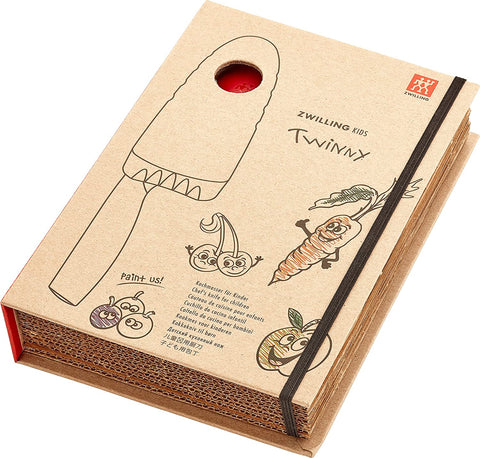 Image of 36550-101 Twinny, Red, 3.9 Inches (100 Mm), Children'S Knife, Stainless Steel, round Tip, Safety