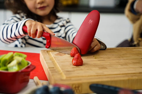Image of 36550-101 Twinny, Red, 3.9 Inches (100 Mm), Children'S Knife, Stainless Steel, round Tip, Safety