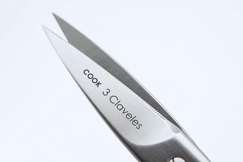 Image of Prof Professional Stainless Steel Cook'S Scissors Line Cook for Meat Fish, Gloss, Chicken Hunting Pizza Microserrated Edge Kitchen Accessories 8" - 20 Cm