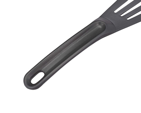 Image of Bourgeat Exoglass® High Temperature Pelton Slotted Spatula, Professional Fish Turner, Safe for Nonstick Pans, Grey