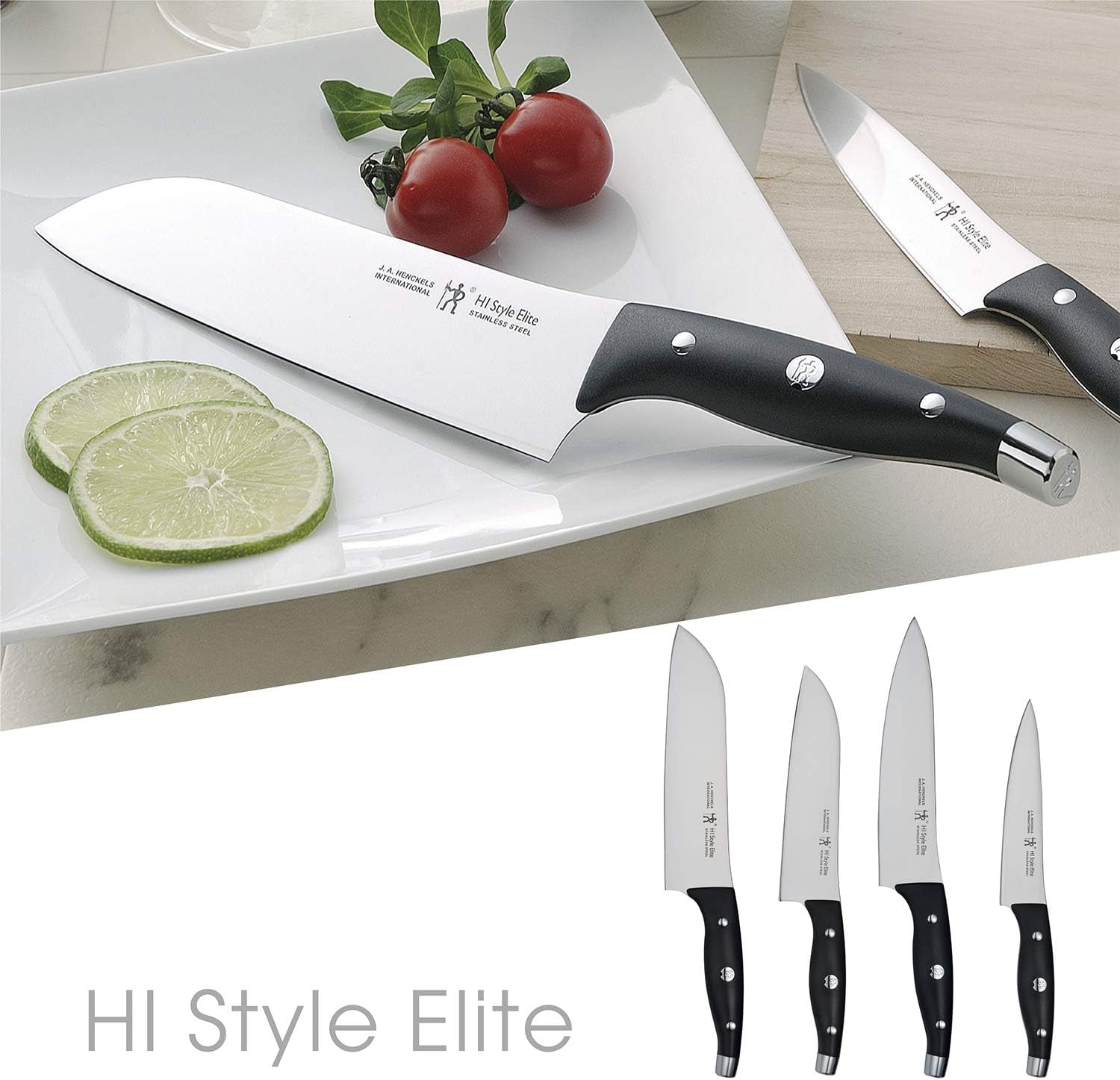 Henckels 16801-481 "HI Style Elite Western Knife, 7.1 Inches (180 Mm), White, Made in Japan", Chef'S Knife, Stainless Steel, Dishwasher Safe, Made in Seki, Gifu Prefecture, Japan