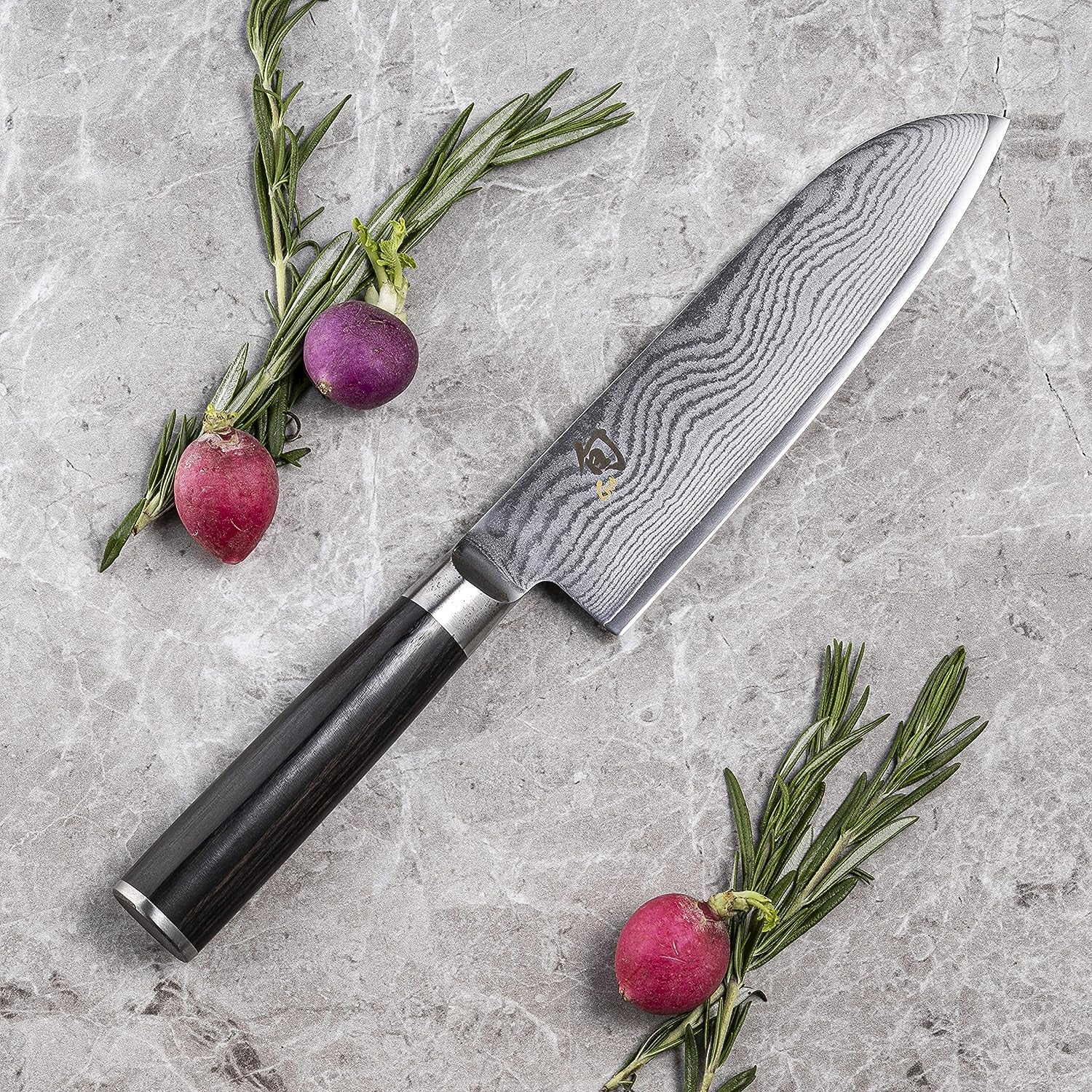 Classic 7 Inch Santoku Knife, Handcrafted in Japan, DM0702