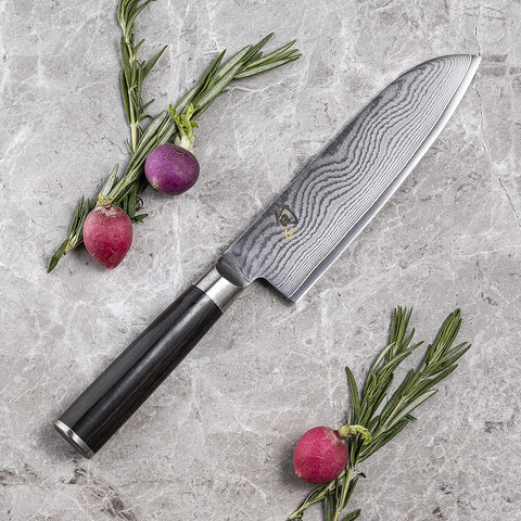 Image of Classic 7 Inch Santoku Knife, Handcrafted in Japan, DM0702