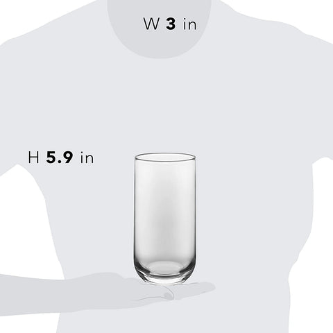 Image of Ascent 16-Piece Tumbler and Rocks Glass Set, Clear