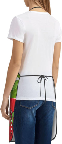 Image of Christmas Apron for Women Adjustable Waterdrop Aprons Gifts for Family Friends Cooking Kitchen Chef