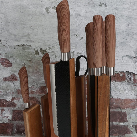 Image of Magnetic Knife Block,12 Knives Holder with Powerful Magnets,Knife Board Knife Strip with Strong Magnet