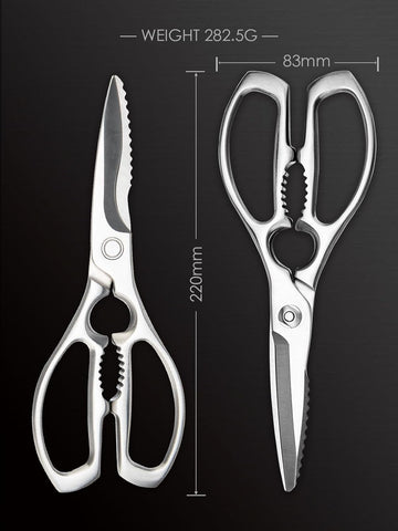 Image of Kitchen Shears Heavy Duty, All-Steel Forged Multi-Function Kitchen Scissors,Sharp Cooking Shears for Meat/Vegetables/Fish/Nuts,Dishwasher Safe, 3CR14 High Carbon Steel,5-Year Warranty