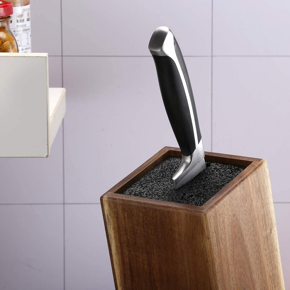 Universal Acacia Wood Knife Holder,Knife Holder, Large Capacity, Kitchen Household Multifunctional Knife Storage and Placement Rack
