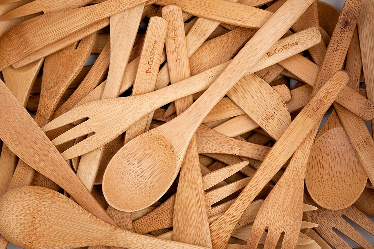 Kid'S Bamboo Reusable Utensils | Dishwasher-Safe | No BPA or Phthalate | Made from Durable, Sustainable Materials | Eco-Conscious | 3 Spoons, 3 Forks (Pack of 6)