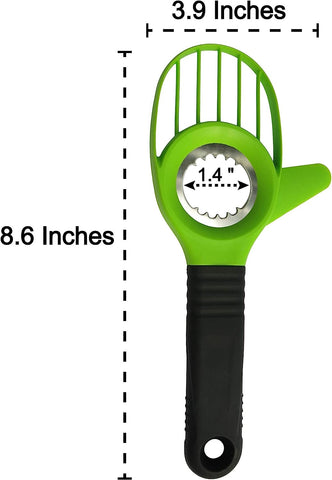 Image of Avocado 3 Piece Set Avocado Slicer, Knife, Peeler, Pitter, Cuber, Dicer, Keeper for Everything That You Will Ever Need for Your Avocados