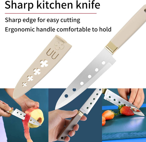 Image of Kitchen Shears Heavy Duty Kitchen Scissors with Magnetic Holder Multi Purpose Kitchen Scissors and a Paring Knife, Dishwasher Safe Kitchen Shear for Meat, Vegetables (Green and Grey Magnetic Scissors)