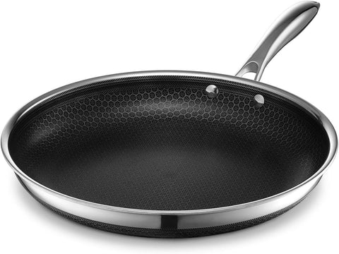 Image of Hybrid Nonstick Frying Pan, 12-Inch, Stay-Cool Handle, Dishwasher and Oven Safe, Induction Ready, Compatible with All Cooktops