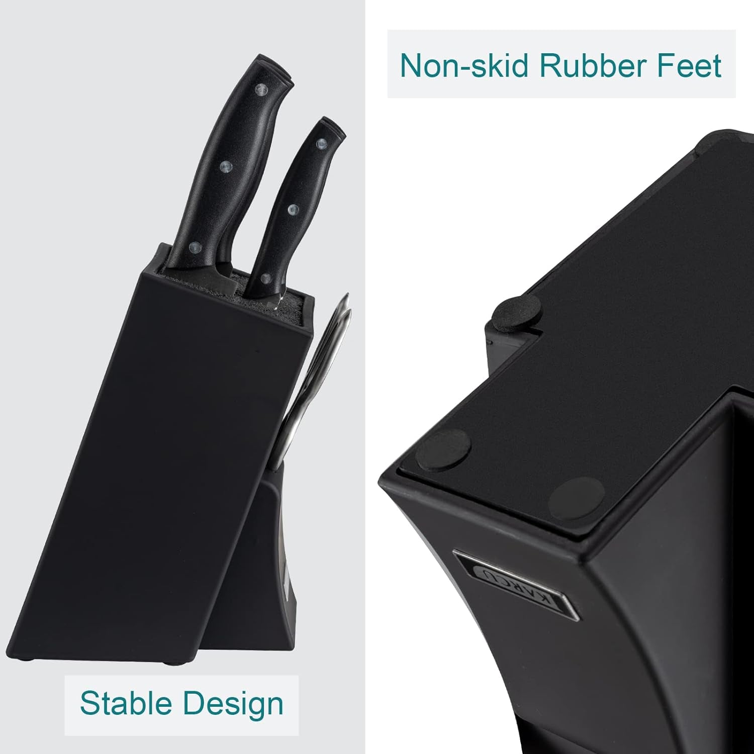 Knife Holder, Large Capacity, Kitchen Household Multifunctional Knife Storage and Placement Rack(Without Knives)