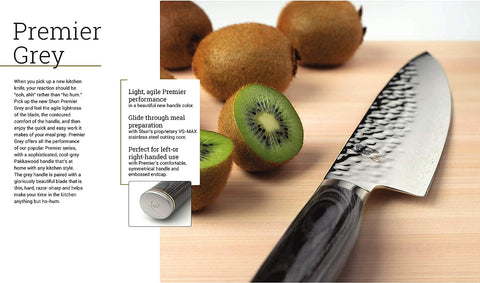Image of Cutlery Premier Grey Utility Knife 6.5", Narrow, Straight-Bladed Kitchen Knife Perfect for Precise Cuts, Ideal for Preparing Sandwiches or Trimming Small Vegetables, Handcrafted Japanese Knife
