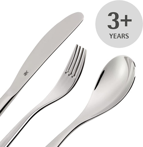 Image of Pignr Animals Children'S Cutlery, 4-Piece, from 3 Years, Cromargan Polished Stainless Steel, Dishwasher-Safe in a Gift Box with General Illustration, 4Pcs, Silver