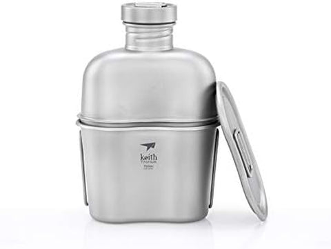 Image of Ti3060 Canteen Mess Kit - New Ultralight Carrying Pouch ●●●●●●● Keith'S 18Th Anniversary: Exclusive Price!