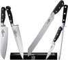 Complete Kitchen Knife Set - Classic Collection - 8" Chef'S Knife, 7" Santoku, 3.5" Paring Knife, 10" Bread Knife, and 8" Honing Rod - Knives Set without Block or Roll Bag - Conquer Your Kitchen